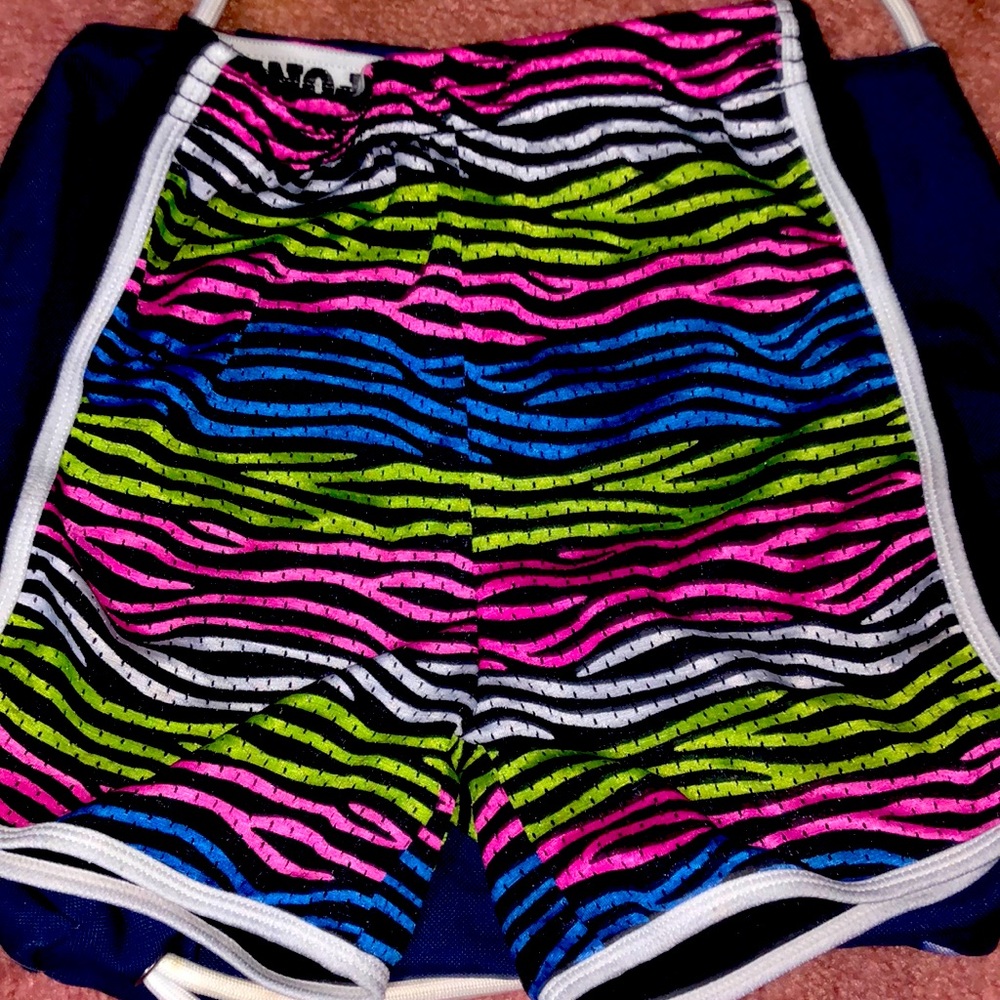 Zebra multi colored shorts. comfortable for sleeping or house wear.